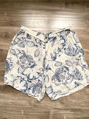 Francesca Bettini Linen Shorts— Made in Italy